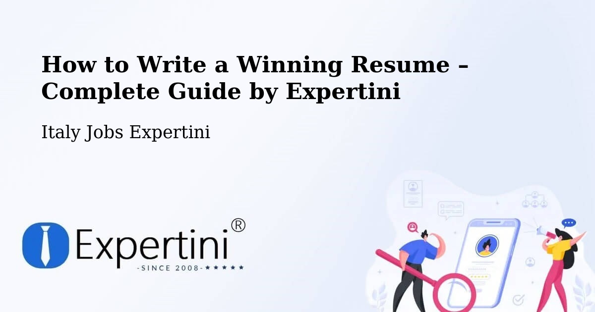 Resume Writing Guide for Job Seekers – Albenga - Albenga, Italy Jobs Expertini
